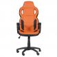 ДИРЕКТОРСКИ СТОЛ SPORTRACE 7510 ЕКО КОЖА ЧЕРЕН/ОРАНЖЕВ