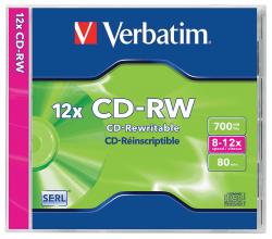 CD-RW VERBATIM 700 MB  