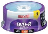 DVD+/-R MAXELL 4.7GB ШПИНДЕЛ/25 БРОЯ