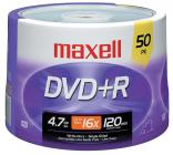 DVD+/-R MAXELL 4.7GB ШПИНДЕЛ/ 50 БРОЯ