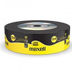 CD-R80 MAXELL 700MB 52X 25   CAKE BOX