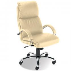 ДИРЕКТОРСКИ СТОЛ NADIR STEEL ИЗК.КОЖА V18 СЛОНОВА КОСТ