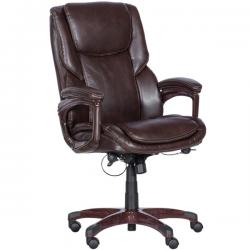 ДИРЕКТОРСКИ СТОЛ MARSHAL ЕКО КОЖА ТЪМНО КАФЯВ