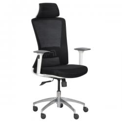 ЕРГОНОМИЧЕН СТОЛ DANILO W БЯЛА РАМКА ЧЕРЕН