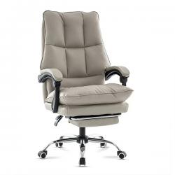 ДИРЕКТОРСКИ СТОЛ SOLOMON ЕКО КОЖА СИВ