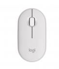 Logitech Pebble Mouse 2 M350s - TONAL WHITE - BT - N/A - EMEA-808 - DONGLELESS