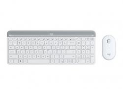 Logitech Slim Wireless Keyboard and Mouse Combo MK470 - OFFWHITE