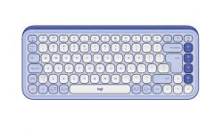 Logitech Pop Icon Keys - Lilac - US INT\'L - BT - N/A - INTNL-973