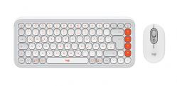 Logitech Pop Icon Combo - White - US INT\'L - BT - N/A - INTNL-973